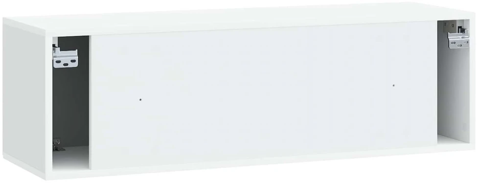 TV staliukas Sieninė TV spintelė Balta 98 x 31 x 30 cm Apdirbta mediena