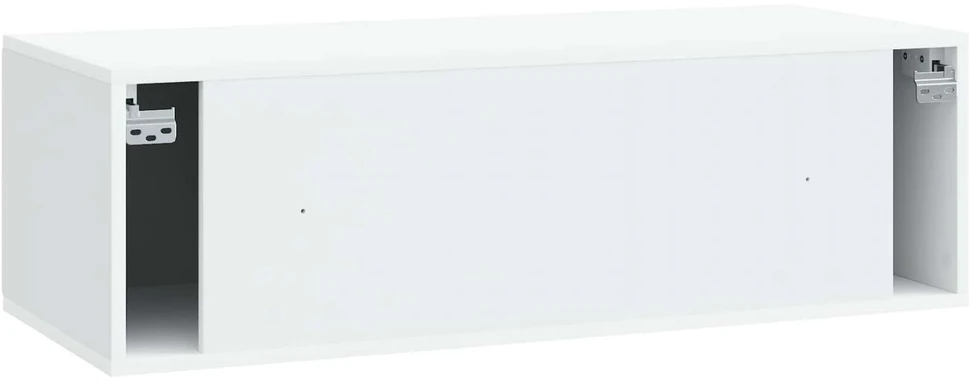 TV staliukas Sieninė TV spintelė 98 x 41 x 30 cm Balta Apdirbta mediena
