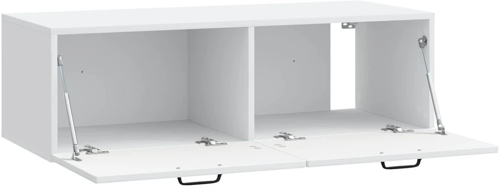 TV staliukas Sieninė TV spintelė Balta 98 x 41 x 30 cm Apdirbta mediena