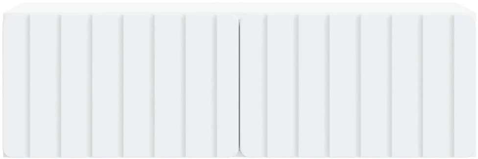 TV staliukas Sieninė TV spintelė 98 x 31 x 30 cm Balta Apdirbta mediena