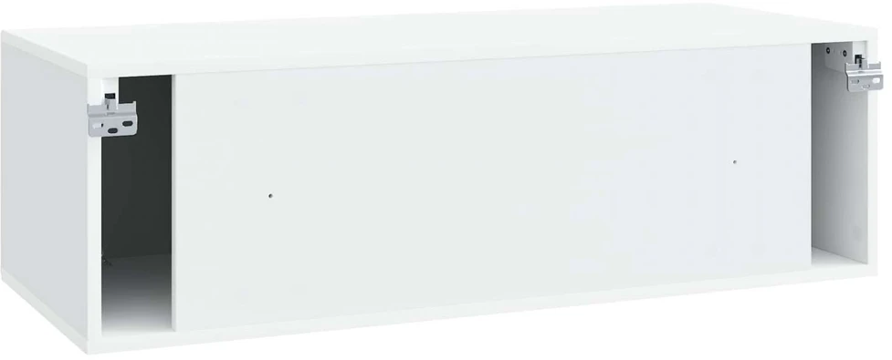 TV staliukas Sieninė TV spintelė Balta 98 x 41 x 30 cm Apdirbta mediena