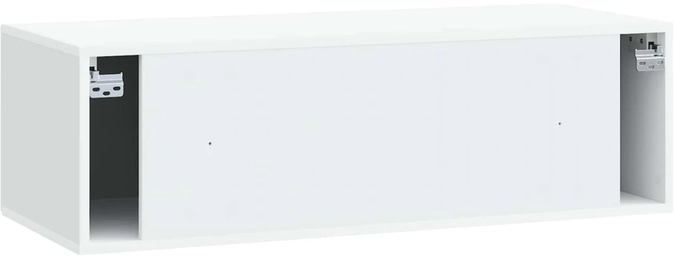 TV staliukas Sieninė TV spintelė 99 x 41 x 30 cm Balta Apdirbta mediena