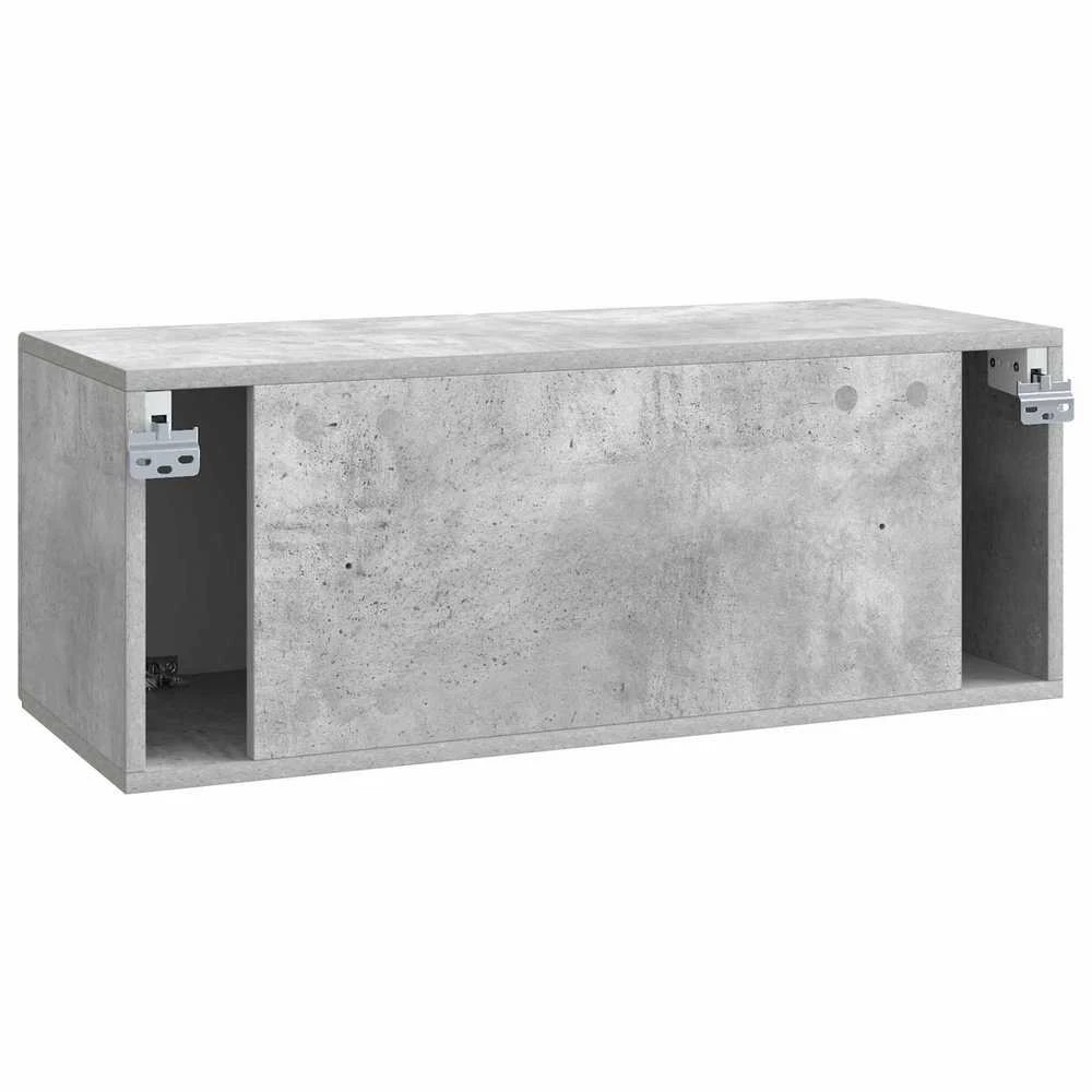 TV staliukas Sieninė TV spintelė 78,5 x 31 x 30 cm Betono pilka