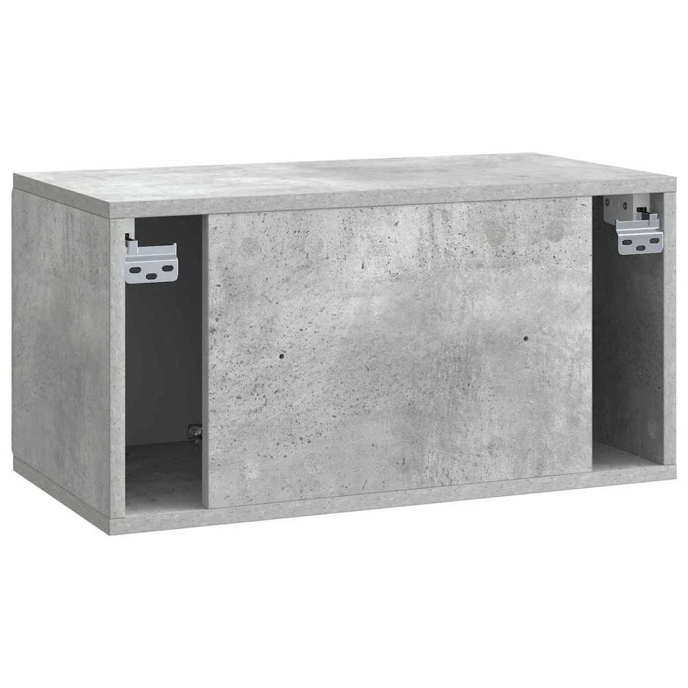 TV staliukas Sieninė TV spintelė 59,5 x 31 x 30 cm Betono pilka