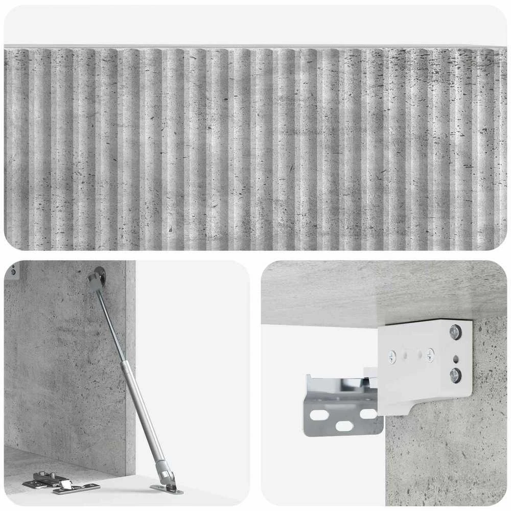 TV staliukas Sieninė TV spintelė 78,5 x 31 x 30 cm Betono pilka