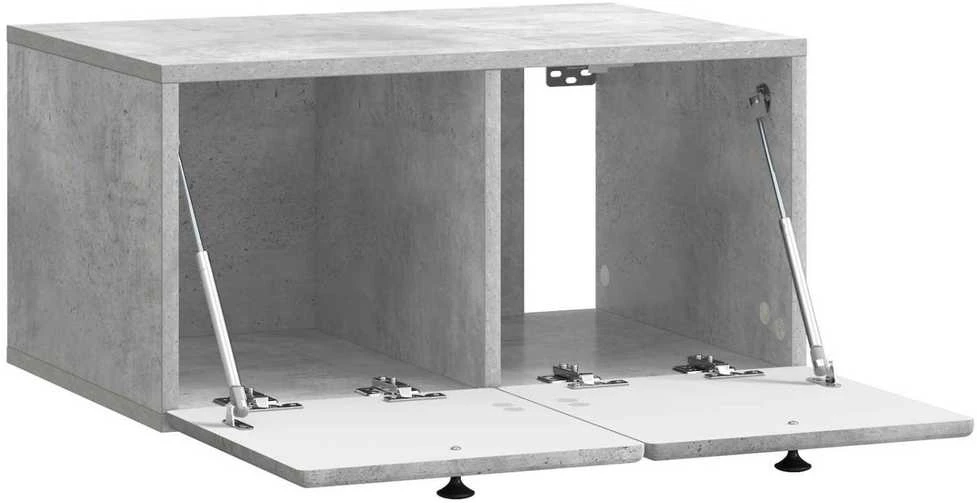 TV staliukas Sieninė TV spintelė 59,5 x 41 x 30 cm Betono pilka