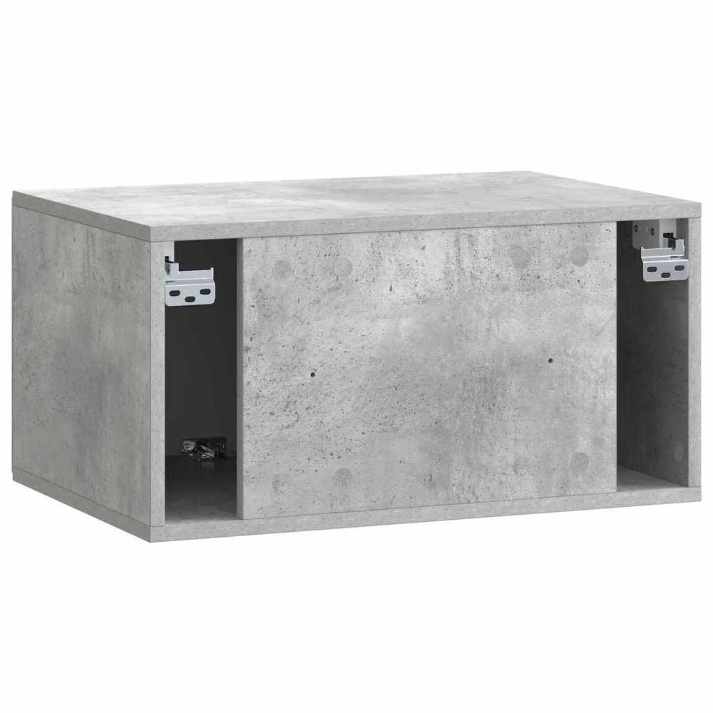 TV staliukas Sieninė TV spintelė 59,5 x 41 x 30 cm Betono pilka
