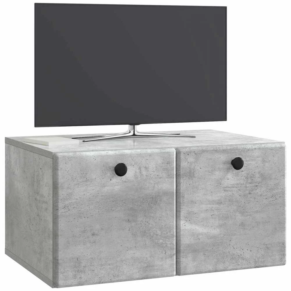 TV staliukas Sieninė TV spintelė 59,5 x 41 x 30 cm Betono pilka