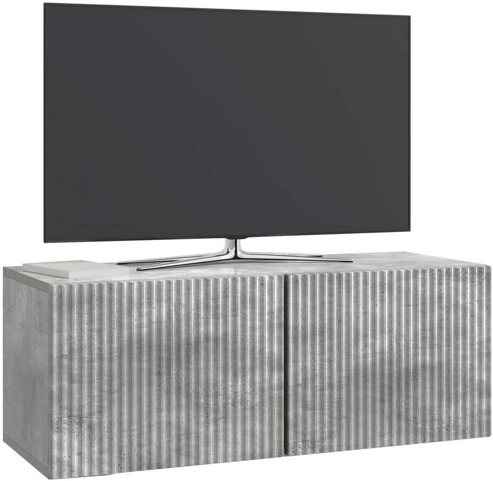 TV staliukas Sieninė TV spintelė 78,5 x 31 x 30 cm Betono pilka