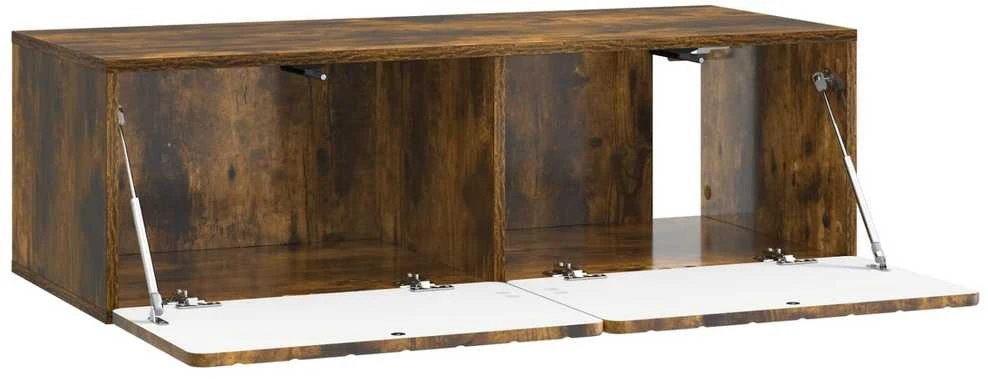 TV staliukas Sieninė TV spintelė 98 x 41 x 30 cm Dūminio ąžuolo