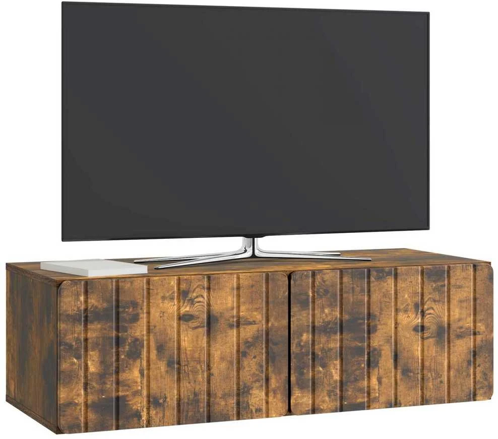 TV staliukas Sieninė TV spintelė 98 x 41 x 30 cm Dūminio ąžuolo