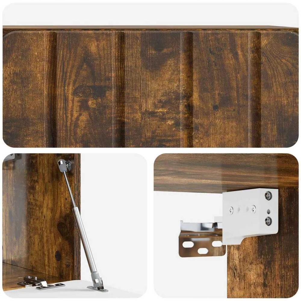 TV staliukas Sieninė TV spintelė 59,5 x 31 x 30 cm Dūminio ąžuolo