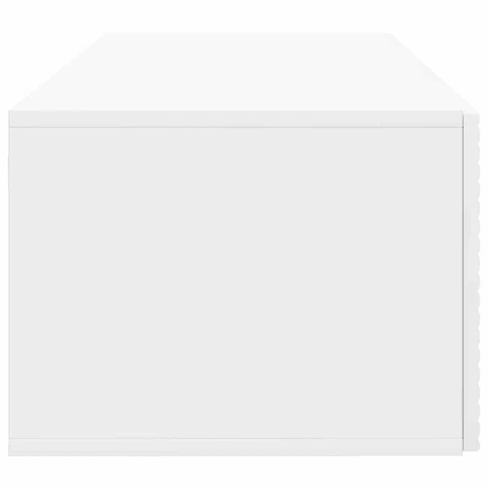 TV staliukas Sieninė TV spintelė Itin blizgi balta 78,5 x 41 x 30 cm