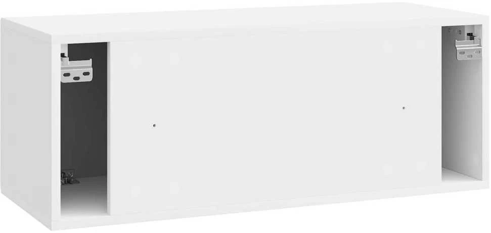 Sieninė TV spintelė Itin blizgi balta 78,5 x 31 x 30 cm