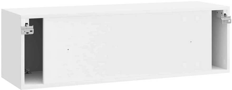 TV staliukas Sieninė TV spintelė 98 x 31 x 30 cm Itin blizgi balta