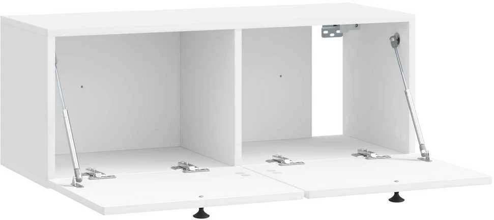 Sieninė TV spintelė Itin blizgi balta 78,5 x 31 x 30 cm