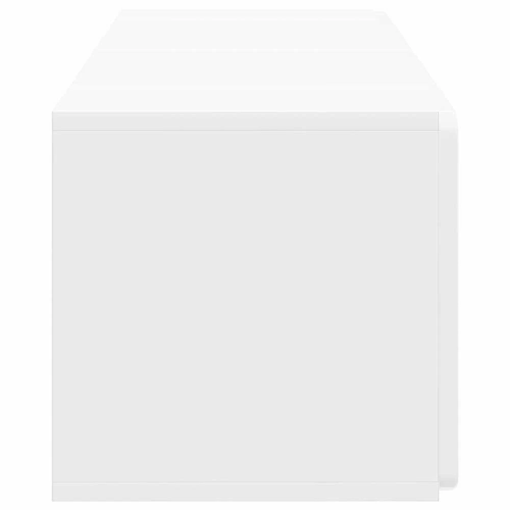TV staliukas Sieninė TV spintelė 78,5 x 31 x 30 cm Itin blizgi balta