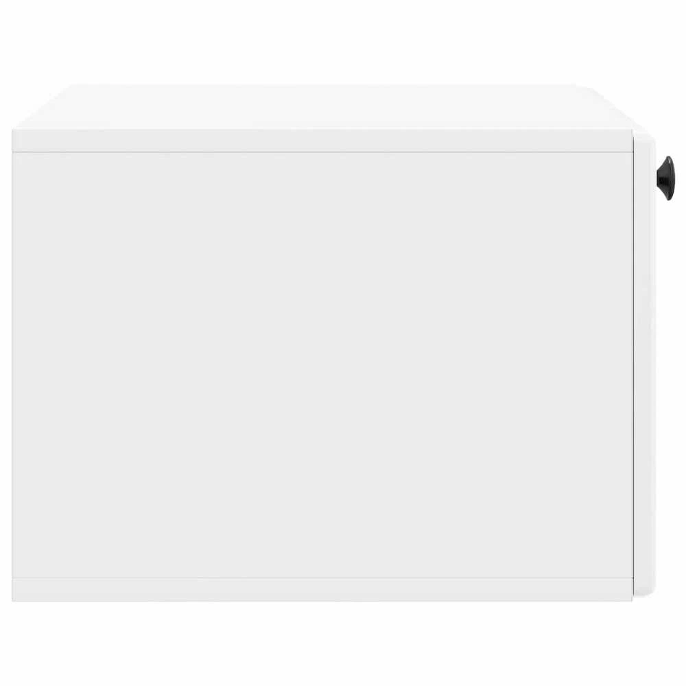 TV staliukas Sieninė TV spintelė 59,5 x 41 x 30 cm Itin blizgi balta