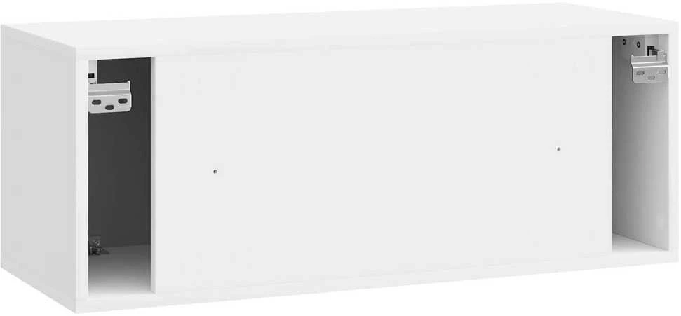 TV staliukas Sieninė TV spintelė Itin blizgi balta 78,5 x 31 x 30 cm