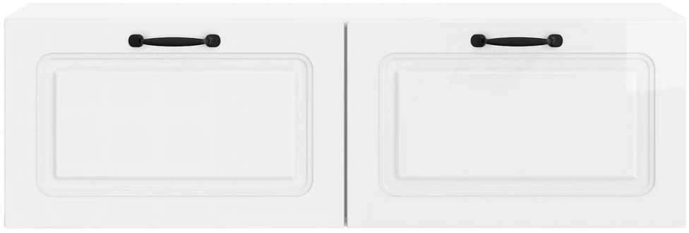 TV staliukas Sieninė TV spintelė Itin blizgi balta 98 x 31 x 30 cm