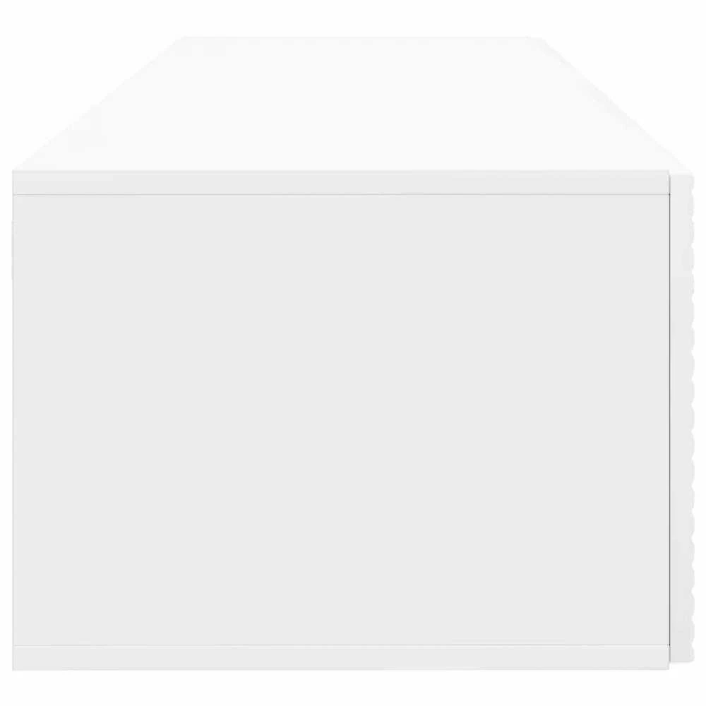 TV staliukas Sieninė TV spintelė Itin blizgi balta 98 x 41 x 30 cm