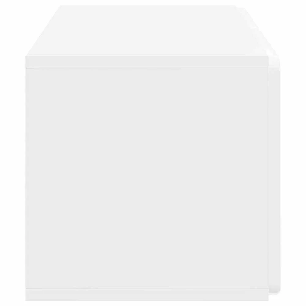 TV staliukas Sieninė TV spintelė 59,5 x 31 x 30 cm Itin blizgi balta