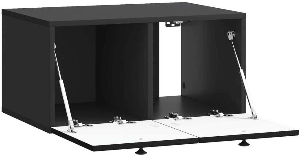 TV staliukas Sieninė TV spintelė Juoda 59,5 x 41 x 30 cm Apdirbta mediena