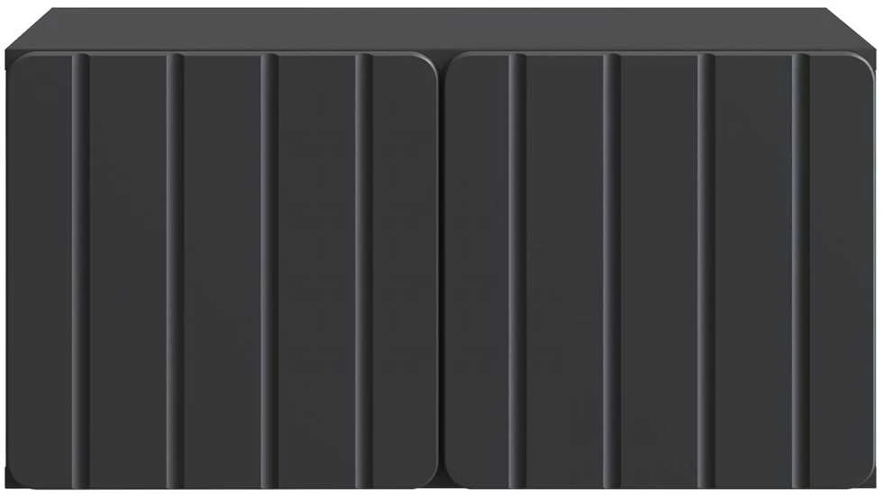 TV staliukas Sieninė TV spintelė 59,5 x 41 x 30 cm Juoda Apdirbta mediena