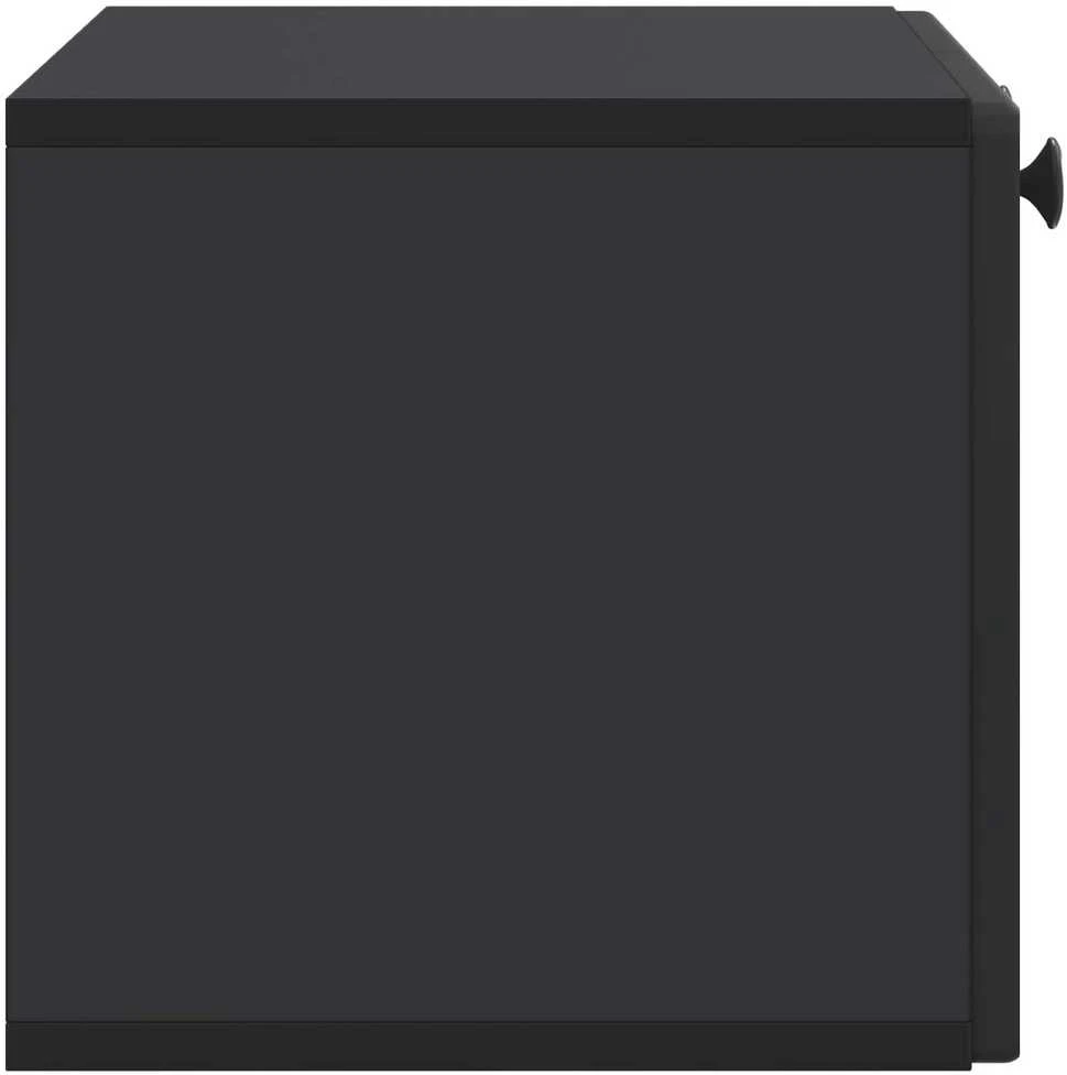 TV staliukas Sieninė TV spintelė Juoda 59,5 x 31 x 30 cm Apdirbta mediena
