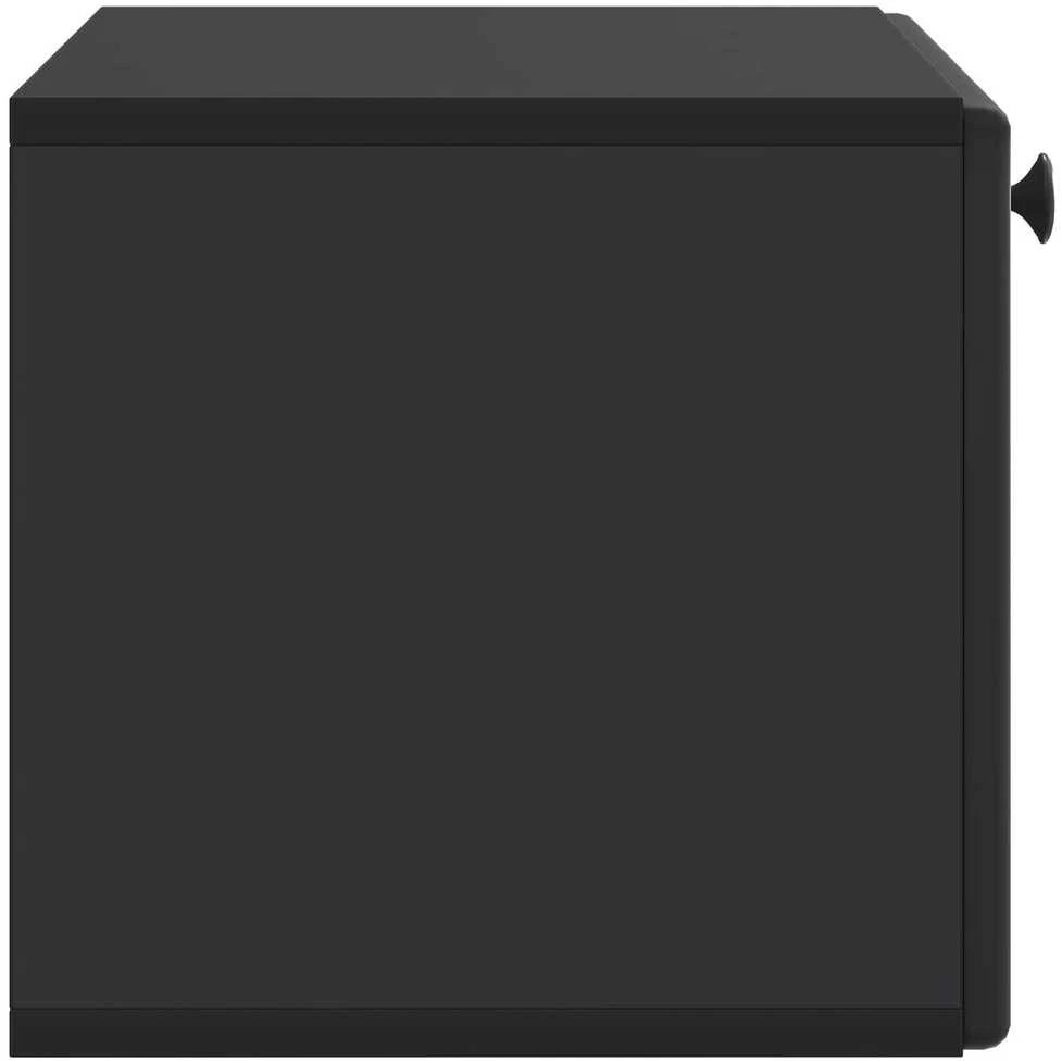 TV staliukas Sieninė TV spintelė 59,5 x 31 x 30 cm Juoda Apdirbta mediena