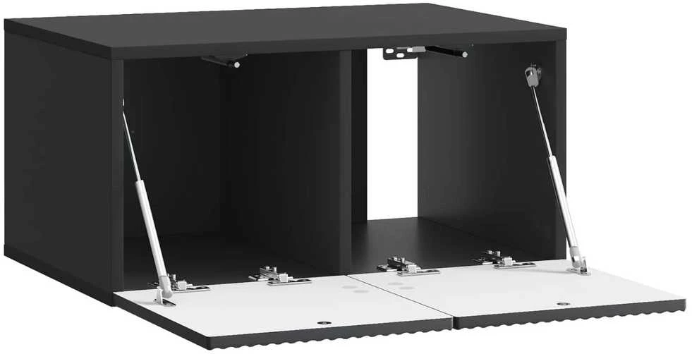 TV staliukas Sieninė TV spintelė 59,5 x 41 x 30 cm Juoda Apdirbta mediena