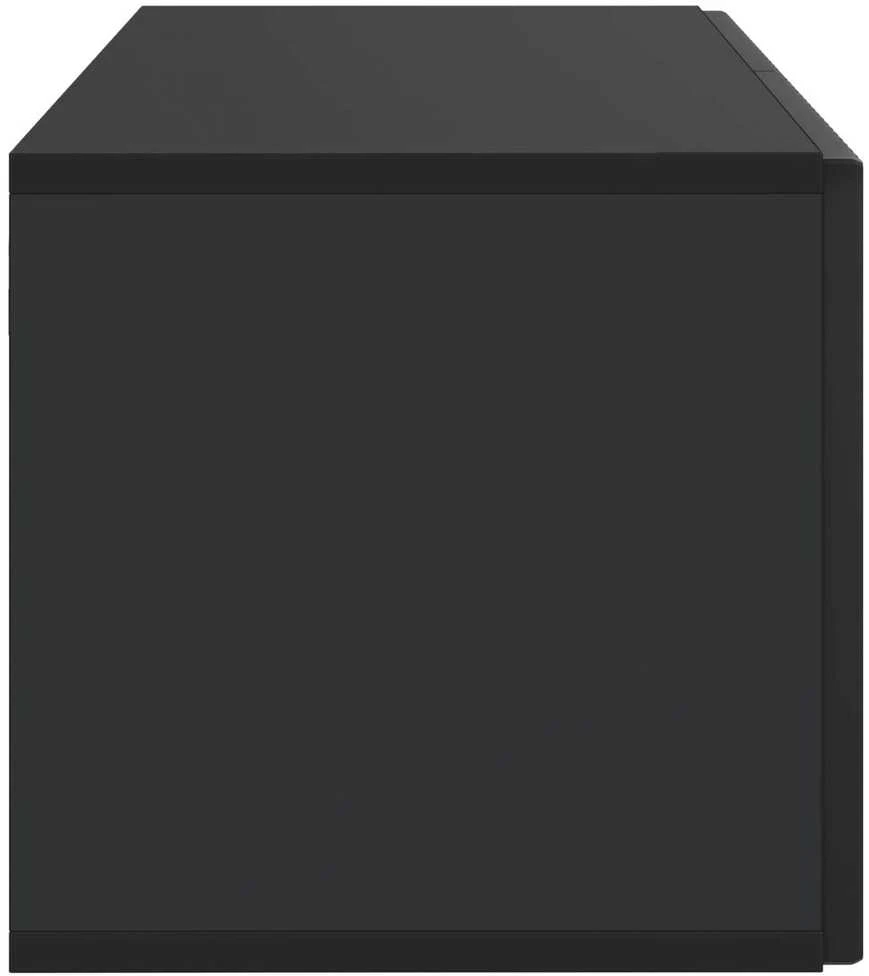 TV staliukas Sieninė TV spintelė 59,5 x 31 x 30 cm Juoda Apdirbta mediena