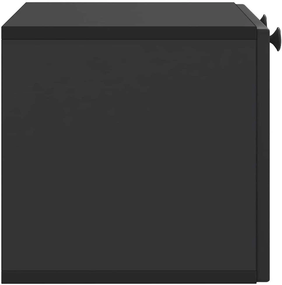 TV staliukas Sieninė TV spintelė Juoda 59,5 x 31 x 30 cm Apdirbta mediena