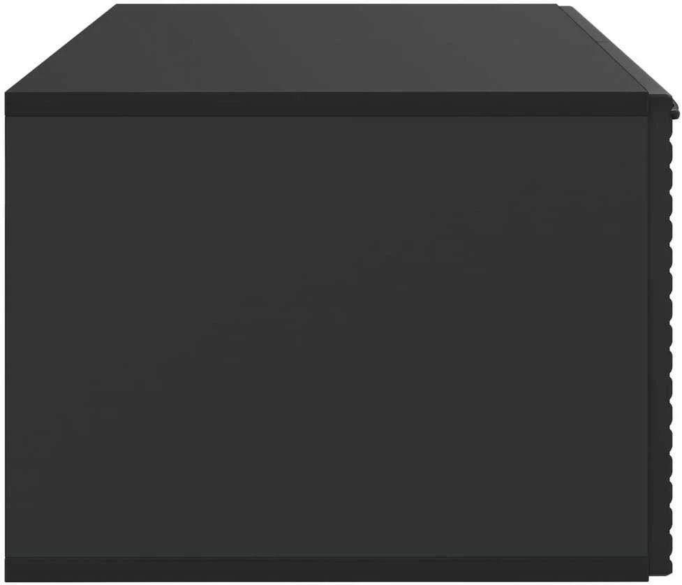TV staliukas Sieninė TV spintelė Juoda 59,5 x 41 x 30 cm Apdirbta mediena