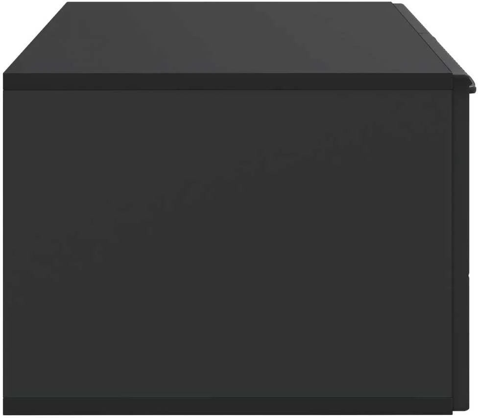 TV staliukas Sieninė TV spintelė Juoda 59,5 x 41 x 30 cm Apdirbta mediena