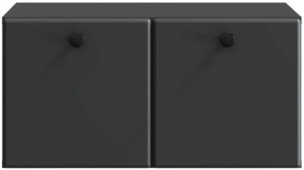 TV staliukas Sieninė TV spintelė 59,5 x 41 x 30 cm Juoda Apdirbta mediena