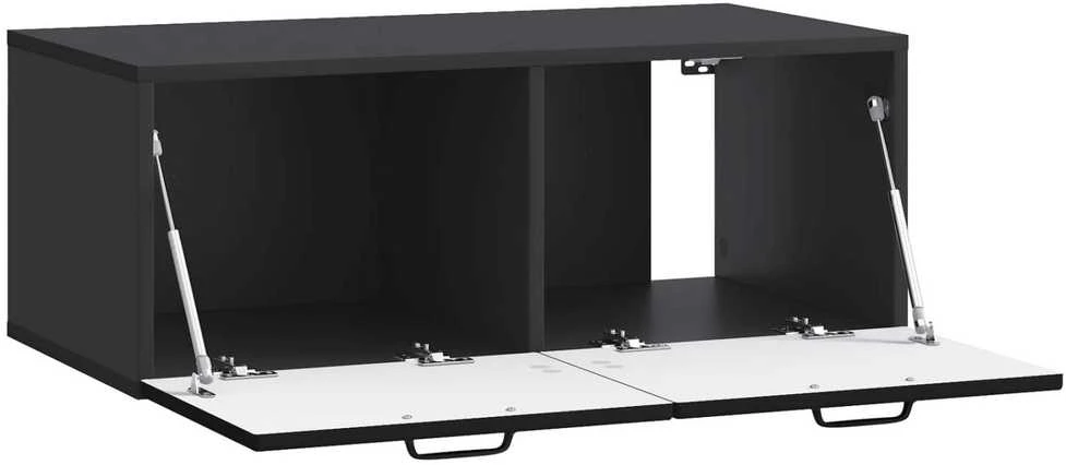 TV staliukas Sieninė TV spintelė Juoda 78,5 x 41 x 30 cm Apdirbta mediena
