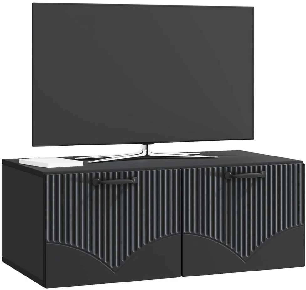 TV staliukas Sieninė TV spintelė Juoda 78,5 x 41 x 30 cm Apdirbta mediena