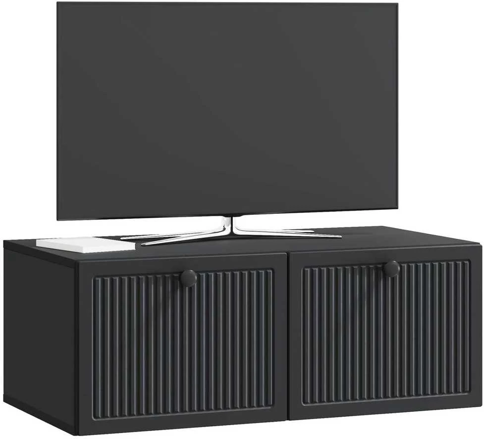 TV staliukas Sieninė TV spintelė Juoda 78,5 x 41 x 30 cm Apdirbta mediena