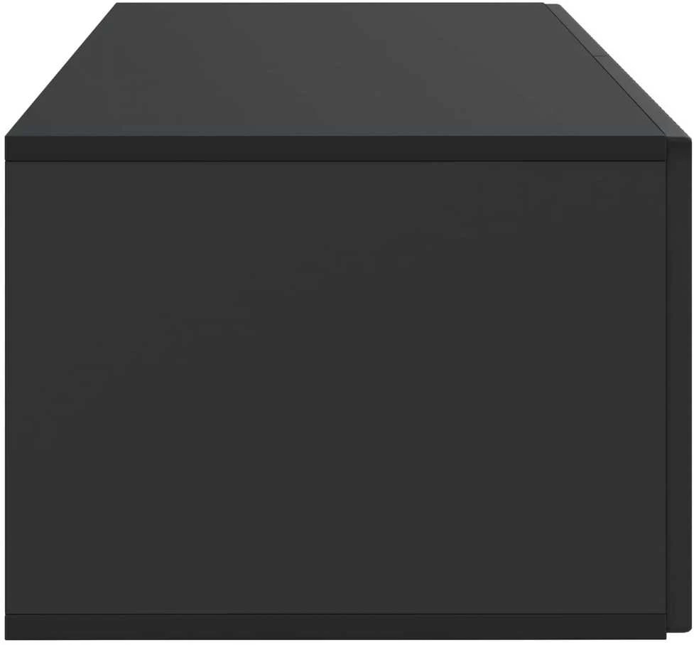 TV staliukas Sieninė TV spintelė 78,5 x 41 x 30 cm Juoda Apdirbta mediena