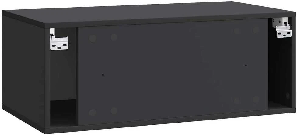 TV staliukas Sieninė TV spintelė 78,5 x 41 x 30 cm Juoda Apdirbta mediena