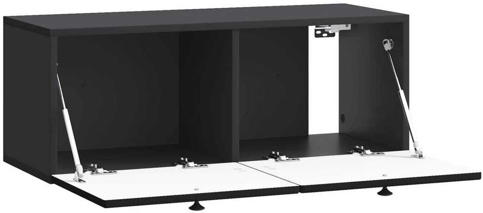 TV staliukas Sieninė TV spintelė Juoda 78,5 x 31 x 30 cm Apdirbta mediena