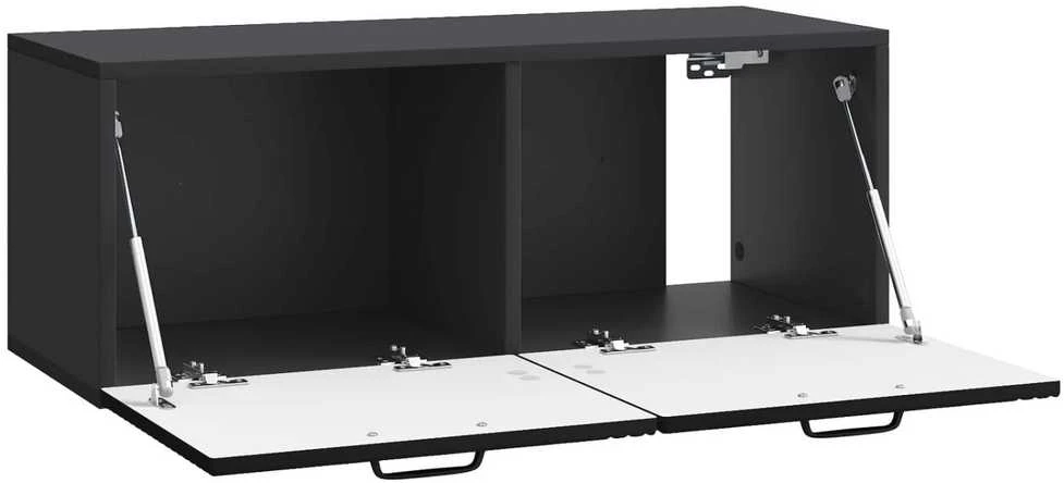 TV staliukas Sieninė TV spintelė Juoda 78,5 x 31 x 30 cm Apdirbta mediena