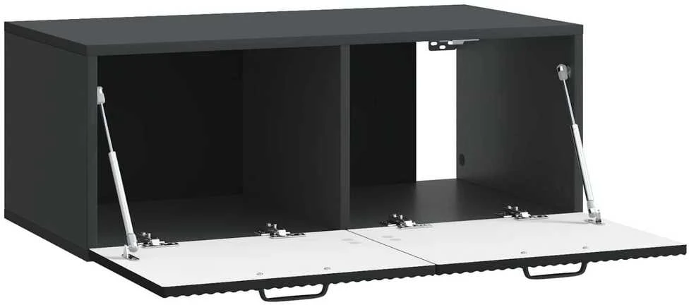 TV staliukas Sieninė TV spintelė Juoda 78,5 x 41 x 30 cm Apdirbta mediena