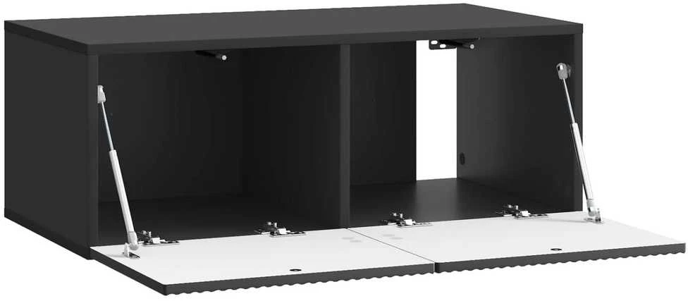 TV staliukas Sieninė TV spintelė 78,5 x 41 x 30 cm Juoda Apdirbta mediena