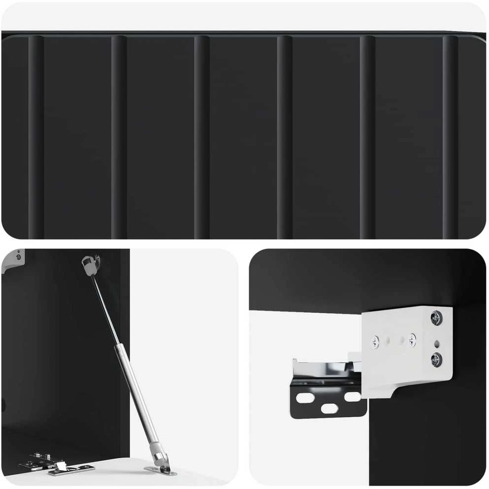 TV staliukas Sieninė TV spintelė 78,5 x 31 x 30 cm Juoda Apdirbta mediena