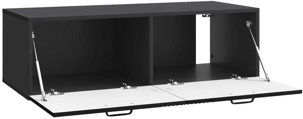 TV staliukas Sieninė TV spintelė Juoda 98 x 41 x 30 cm Apdirbta mediena