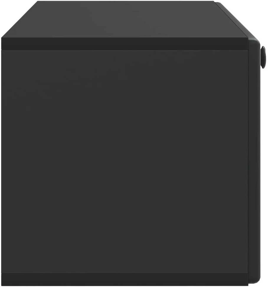 TV staliukas Sieninė TV spintelė 98 x 31 x 30 cm Juoda Apdirbta mediena