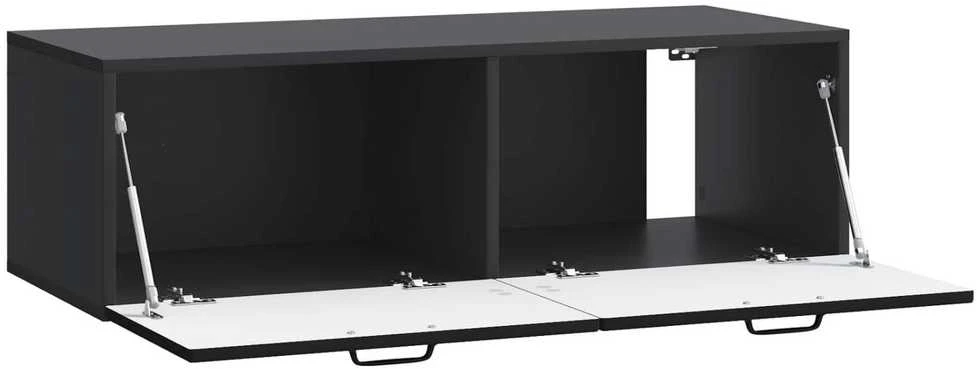 TV staliukas Sieninė TV spintelė Juoda 98 x 41 x 30 cm Apdirbta mediena