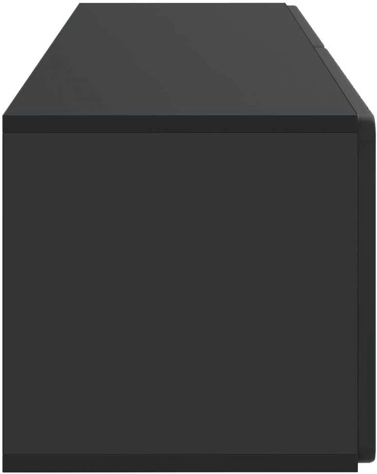 TV staliukas Sieninė TV spintelė 98 x 31 x 30 cm Juoda Apdirbta mediena